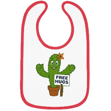Discover Free Hugs Cactus Bibs