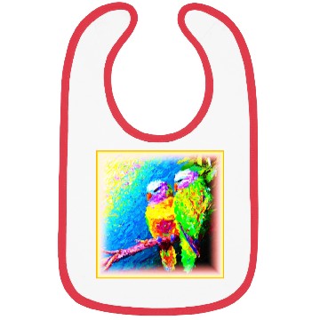 Discover A Vibrant and Joyful Rainbow Birds. Buy Now Bibs