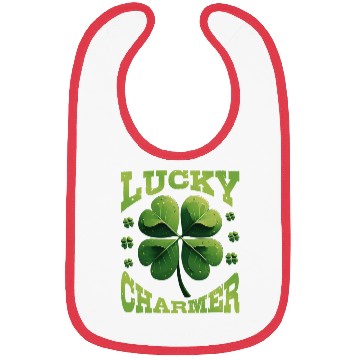 Discover Lucky Charmer Shamrock St Patrick's Day Bibs