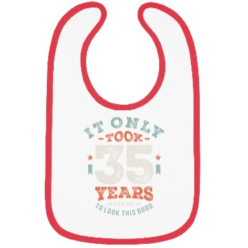 Discover 35 Birthday Funny 35 Years Old Bibs