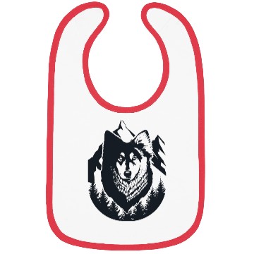 Discover Mountain forest and wolf Bibs