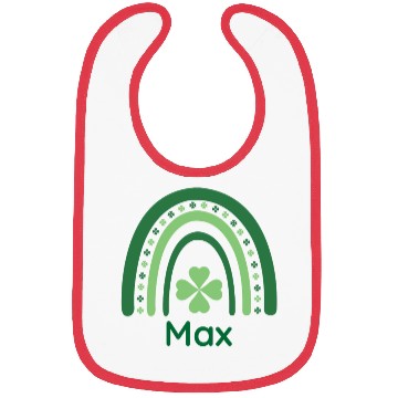 Discover Max Clover Charm Boho Rainbow Bibs