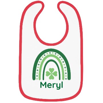 Discover Meryl Clover Charm Boho Rainbow Bibs
