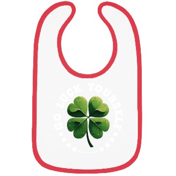 Discover Go luck yourself St Patrick's Day Shamrock Bibs