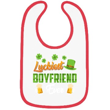 Discover Luckiest Boyfriend Ever St. Patrick's Day Bibs