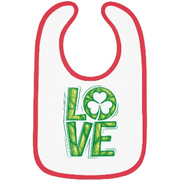 Discover Shamrock lucky charm St. Patrick's Day Bibs