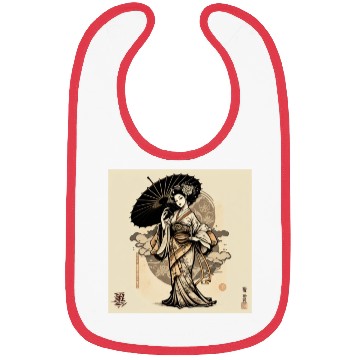 Discover Japanese Kimono girl Bibs