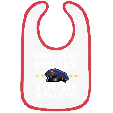 Discover Grammer Police - English Teacher Bibs