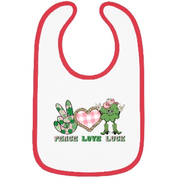 Discover Peace Love Luck Bibs