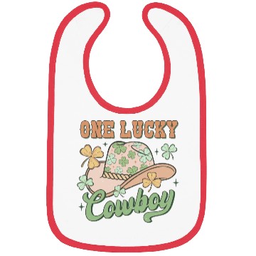 Discover One lucky cowboy St Patricks Day Bibs