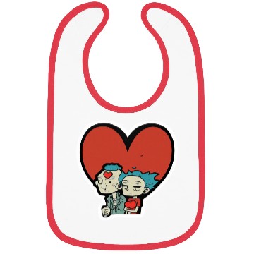 Discover Old Couple In Valentine’s Day Bibs