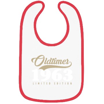 Discover 60th Birthday Vintage 1963 Bibs