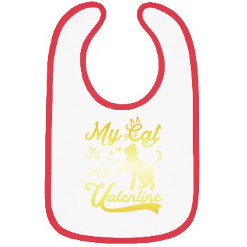 Discover Cat Valentine Humor Kitties Lover Bibs