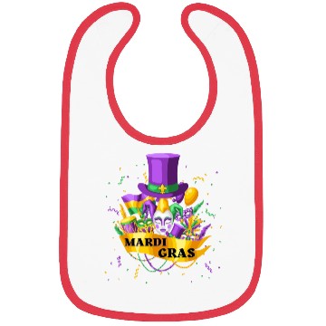 Discover Happy Mardi Gras 2023 Funny Mardi Gras Bibs