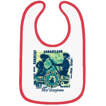 Discover Punk Rock Skull Guitar Concert Bibs