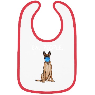 Discover Belgian Malinoi Ew People Dog Wearing Face Mask T Bibs