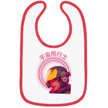 Discover Futuristic Cyberpunk Girl Bibs