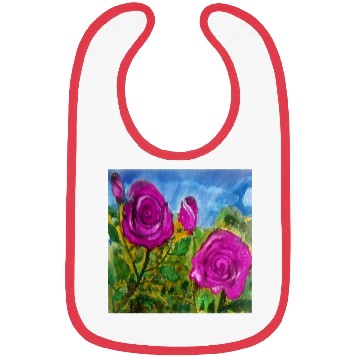 Discover Hand Painted Roses Bibs Bibs Mugs Tote Bags