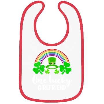 Discover One Lucky Girlfriend St Patrick's girlfriend Bibs