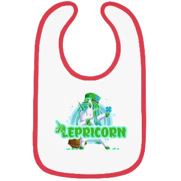 Discover Lepricorn St. Patrick's Day Unicorn Bibs