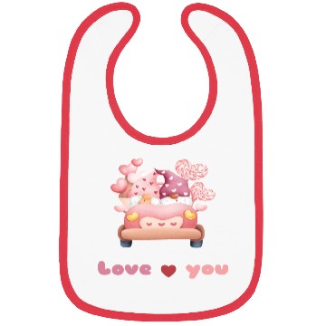 Discover Love valentine's day gnomes Bibs