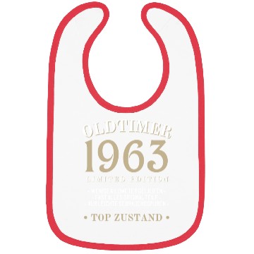 Discover 60th Birthday Vintage 1963 Bibs