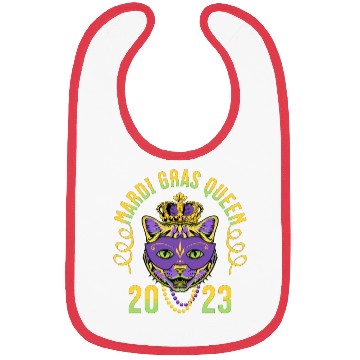 Discover Mardi Gras Queen 2023 Cat Kitten Bibs