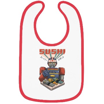 Discover Super Sushi Robot Bibs