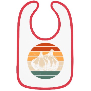 Discover Retro Garlic Design Bibs