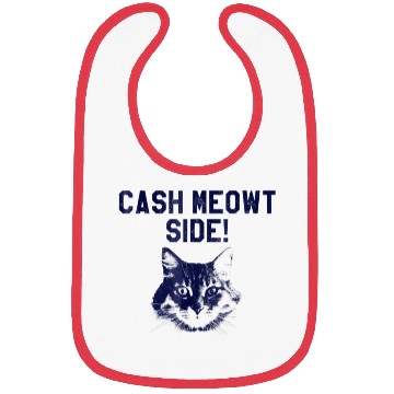 Discover Cash Meowt Side Funny Cat Lover Bibs