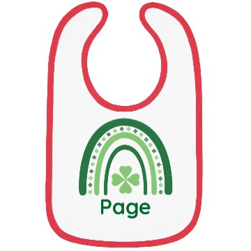 Discover Page Clover Charm Boho Rainbow Bibs