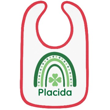 Discover Placida Clover Charm Boho Rainbow Bibs