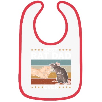 Discover Rat Dad Funny Animal Lover Bibs