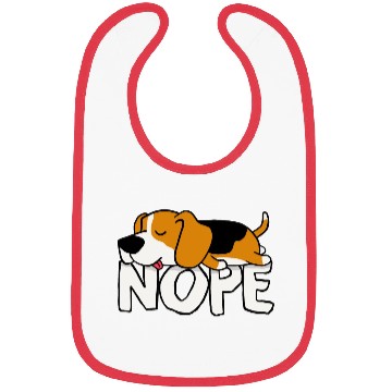 Discover Nope! Cute Beagle Bibs