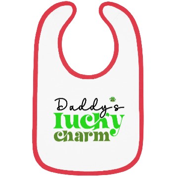 Discover Daddy's Lucky Charm St. Patrick's Day Kids Boy Bibs