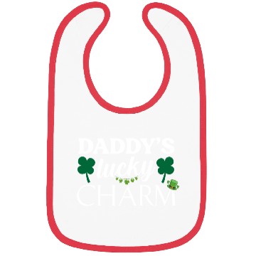 Discover Daddy's Lucky Charm St. Patrick's Day Kids Boy Bibs