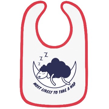 Discover Most likely to take a nap, sleeping sheep Bibs