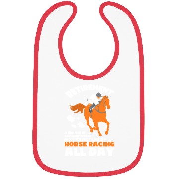 Discover Horse Racing Retirement Gift Bibs