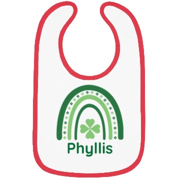 Discover Phyllis Clover Charm Boho Rainbow Bibs