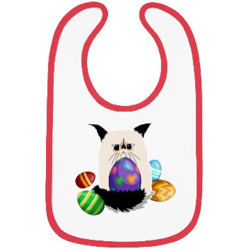 Discover Grumpy Cat Easter Bunny Nope Spring Holiday Bibs