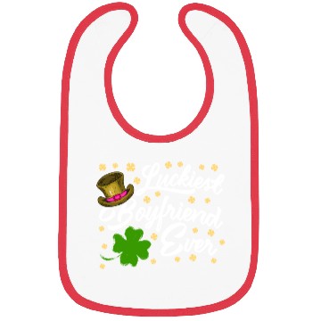 Discover Luckiest Boyfriend Ever Valentine's Day Bibs