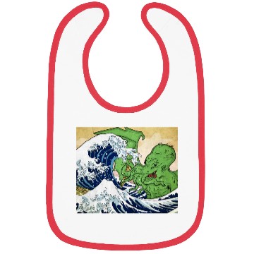 Discover The Great Wave off Octopus Bibs