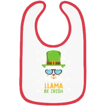 Discover LLama be Irish Lama Alpaca St. Patrick's Day Bibs