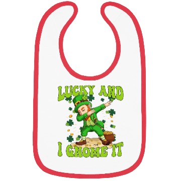 Discover lucky And I Gnome It St Patricks Day Dapping Bibs