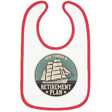 Discover Sailing Retirement Plan Retired Sailor Sailboat Bibs