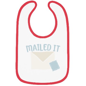 Discover Mailed It Postal Worker Mailman Mail Escort Bibs