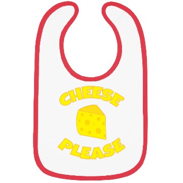 Discover Funny Cheese Please Swiss Cheese Wedge Bibs