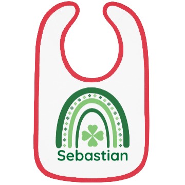 Discover Sebastian Clover Charm Boho Rainbow Bibs