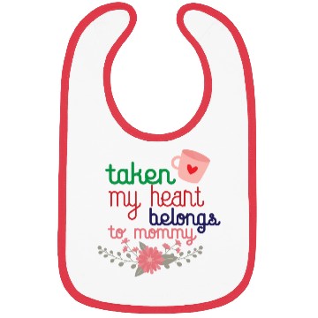 Discover my heart belongs to mommy Bibs