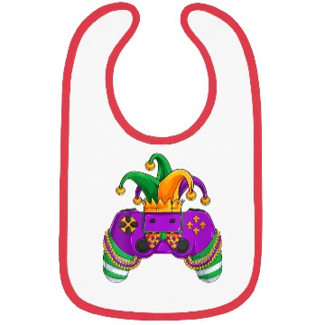 Discover Womens Funny Mardi Gras Video Games Controller Jes Bibs